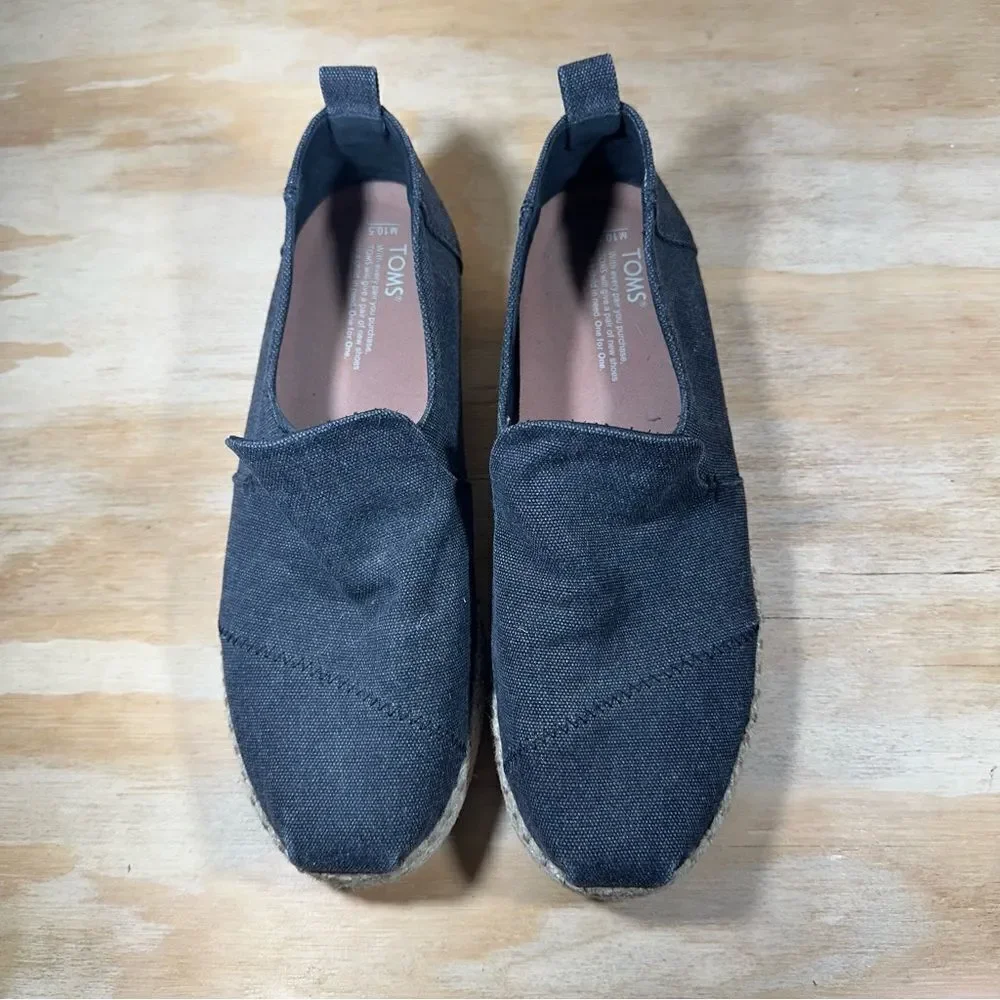 Toms Gray Espadrilles Women’s Size 10.5